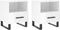 vidaXL - Nachtkastjes - 2 - st - 40x35x47,5 - cm - bewerkt - hout - hoogglans - wit