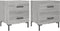 vidaXL - Nachtkastjes - 2 - st - 40x35x47,5 - cm - bewerkt - hout - grijs - sonoma - eiken