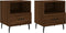 vidaXL - Nachtkastjes - 2 - st - 40x35x47,5 - cm - bewerkt - hout - bruin - eikenkleur
