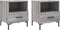 vidaXL - Nachtkastjes - 2 - st - 40x35x47,5 - cm - bewerkt - hout - grijs - sonoma - eiken