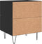 vidaXL - Nachtkastjes - 2 - st - 40x35x47,5 - cm - bewerkt - hout - zwart