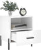 vidaXL - Nachtkastjes - 2 - st - 40x35x47,5 - cm - bewerkt - hout - hoogglans - wit