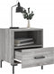 vidaXL - Nachtkastjes - 2 - st - 40x35x47,5 - cm - bewerkt - hout - grijs - sonoma - eiken