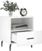 vidaXL - Nachtkastjes - 2 - st - 40x35x47,5 - cm - bewerkt - hout - hoogglans - wit