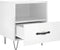 vidaXL - Nachtkastjes - 2 - st - 40x35x47,5 - cm - bewerkt - hout - hoogglans - wit