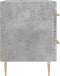 vidaXL - Nachtkastjes - 2 - st - 40x35x47,5 - cm - bewerkt - hout - betongrijs