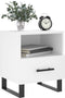 vidaXL - Nachtkastjes - 2 - st - 40x35x47,5 - cm - bewerkt - hout - wit