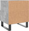 vidaXL - Nachtkastjes - 2 - st - 40x35x47,5 - cm - bewerkt - hout - betongrijs