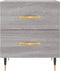 vidaXL - Nachtkastjes - 2 - st - 40x35x47,5 - cm - bewerkt - hout - grijs - sonoma - eiken