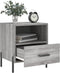 vidaXL - Nachtkastjes - 2 - st - 40x35x47,5 - cm - bewerkt - hout - grijs - sonoma - eiken