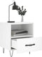 vidaXL - Nachtkastjes - 2 - st - 40x35x47,5 - cm - bewerkt - hout - wit