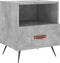 vidaXL - Nachtkastjes - 2 - st - 40x35x47,5 - cm - bewerkt - hout - betongrijs