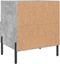 vidaXL - Nachtkastjes - 2 - st - 40x35x47,5 - cm - bewerkt - hout - betongrijs