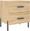 vidaXL - Nachtkastjes - 2 - st - 40x35x47,5 - cm - bewerkt - hout - sonoma - eikenkleur