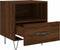 vidaXL - Nachtkastjes - 2 - st - 40x35x47,5 - cm - bewerkt - hout - bruin - eikenkleur