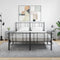 vidaXL - Nachtkastjes - 2 - st - 40x35x47,5 - cm - bewerkt - hout - betongrijs