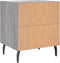 vidaXL - Nachtkastjes - 2 - st - 40x35x47,5 - cm - bewerkt - hout - grijs - sonoma - eiken