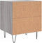 vidaXL - Nachtkastjes - 2 - st - 40x35x47,5 - cm - bewerkt - hout - grijs - sonoma - eiken