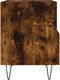 vidaXL - Nachtkastjes - 2 - st - 40x35x47,5 - cm - bewerkt - hout - gerookt - eikenkleur