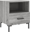 vidaXL - Nachtkastjes - 2 - st - 40x35x47,5 - cm - bewerkt - hout - grijs - sonoma - eiken