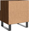 vidaXL - Nachtkastjes - 2 - st - 40x35x47,5 - cm - bewerkt - hout - bruin - eikenkleur