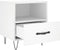 vidaXL - Nachtkastjes - 2 - st - 40x35x47,5 - cm - bewerkt - hout - wit
