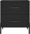vidaXL - Nachtkastjes - 2 - st - 40x35x47,5 - cm - bewerkt - hout - zwart