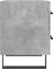 vidaXL - Nachtkastjes - 2 - st - 40x35x47,5 - cm - bewerkt - hout - betongrijs