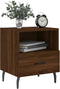 vidaXL - Nachtkastjes - 2 - st - 40x35x47,5 - cm - bewerkt - hout - bruin - eikenkleur