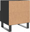vidaXL - Nachtkastjes - 2 - st - 40x35x47,5 - cm - bewerkt - hout - zwart