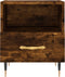vidaXL - Nachtkastjes - 2 - st - 40x35x47,5 - cm - bewerkt - hout - gerookt - eikenkleur