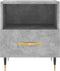 vidaXL - Nachtkastjes - 2 - st - 40x35x47,5 - cm - bewerkt - hout - betongrijs