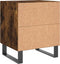 vidaXL - Nachtkastjes - 2 - st - 40x35x47,5 - cm - bewerkt - hout - gerookt - eikenkleur