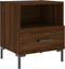 vidaXL - Nachtkastjes - 2 - st - 40x35x47,5 - cm - bewerkt - hout - bruin - eikenkleur