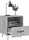 vidaXL - Nachtkastjes - 2 - st - 40x35x47,5 - cm - bewerkt - hout - betongrijs