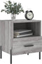 vidaXL - Nachtkastjes - 2 - st - 40x35x47,5 - cm - bewerkt - hout - grijs - sonoma - eiken