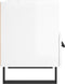 vidaXL - Nachtkastjes - 2 - st - 40x35x47,5 - cm - bewerkt - hout - hoogglans - wit