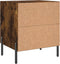 vidaXL - Nachtkastjes - 2 - st - 40x35x47,5 - cm - bewerkt - hout - gerookt - eikenkleur