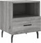 vidaXL - Nachtkastjes - 2 - st - 40x35x47,5 - cm - bewerkt - hout - grijs - sonoma - eiken