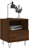vidaXL - Nachtkastjes - 2 - st - 40x35x47,5 - cm - bewerkt - hout - bruin - eikenkleur