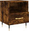 vidaXL - Nachtkastjes - 2 - st - 40x35x47,5 - cm - bewerkt - hout - gerookt - eikenkleur