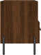 vidaXL - Nachtkastjes - 2 - st - 40x35x47,5 - cm - bewerkt - hout - bruin - eikenkleur