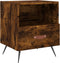 vidaXL - Nachtkastjes - 2 - st - 40x35x47,5 - cm - bewerkt - hout - gerookt - eikenkleur