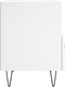 vidaXL - Nachtkastjes - 2 - st - 40x35x47,5 - cm - bewerkt - hout - wit