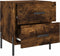vidaXL - Nachtkastjes - 2 - st - 40x35x47,5 - cm - bewerkt - hout - gerookt - eikenkleur