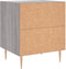vidaXL - Nachtkastjes - 2 - st - 40x35x47,5 - cm - bewerkt - hout - grijs - sonoma - eiken