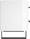 vidaXL - Nachtkastjes - 2 - st - 40x35x47,5 - cm - bewerkt - hout - hoogglans - wit