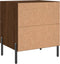vidaXL - Nachtkastjes - 2 - st - 40x35x47,5 - cm - bewerkt - hout - bruin - eikenkleur