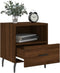 vidaXL - Nachtkastjes - 2 - st - 40x35x47,5 - cm - bewerkt - hout - bruin - eikenkleur