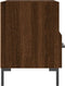 vidaXL - Nachtkastjes - 2 - st - 40x35x47,5 - cm - bewerkt - hout - bruin - eikenkleur
